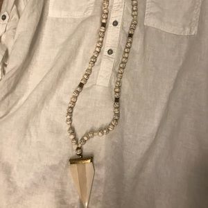 18” beaded necklace with pendant